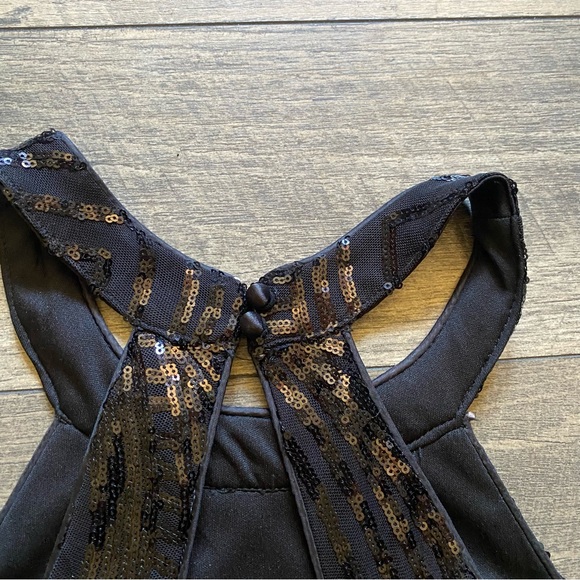 NWT || Lulus || Sequin High Neck Mini Dress Size L - Picture 8 of 11